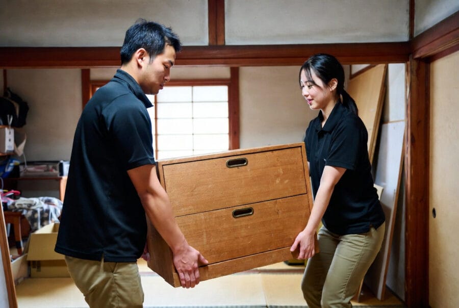 戸建て住宅の生前整理作業