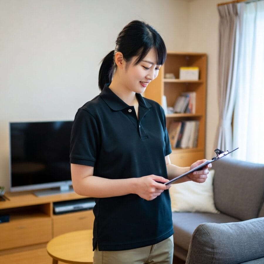 家具を査定している写真