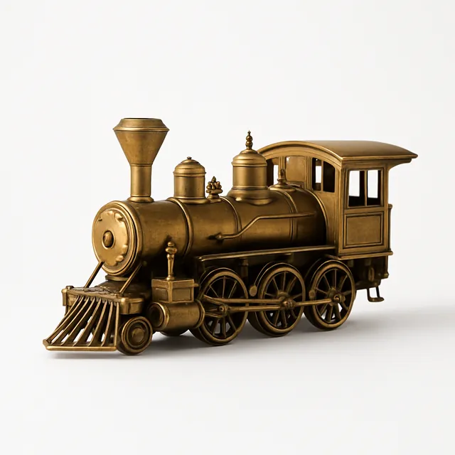 真鍮製の鉄道模型のイメージ