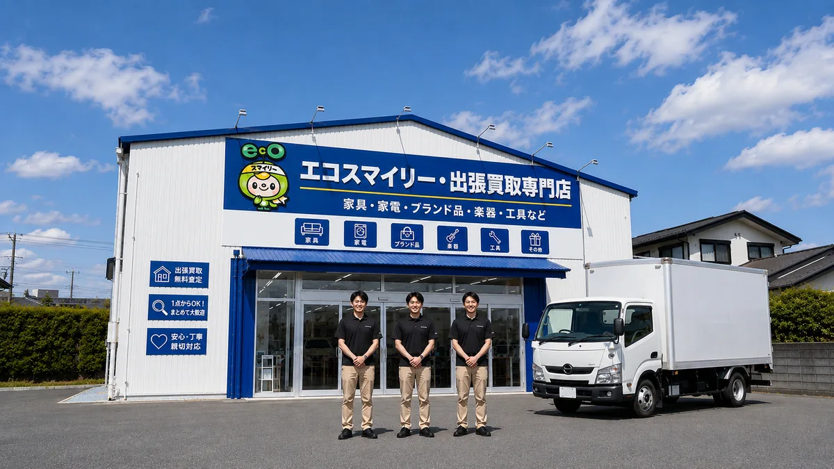 エコスマイリー 出張買取専門店の拠点とスタッフ・買取トラック
