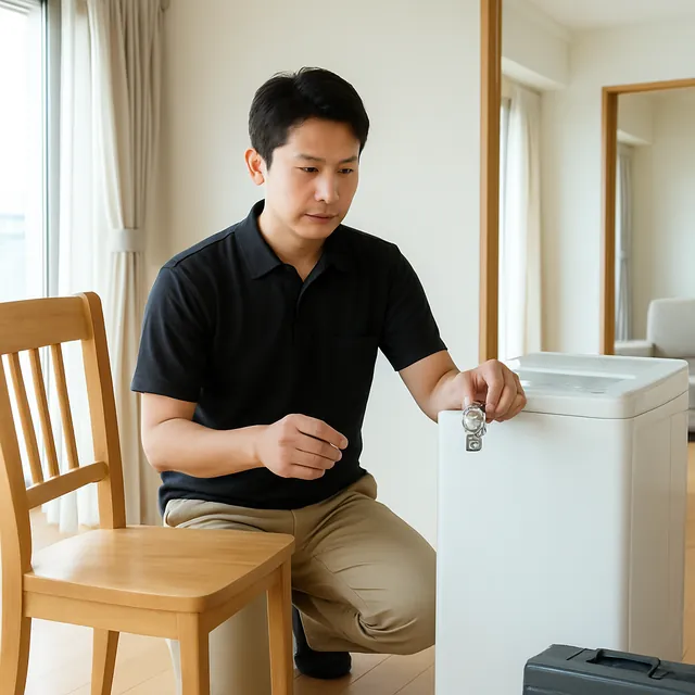 足立区でダイニングチェア・縦型洗濯機・腕時計を確認する出張買取の事例イメージ