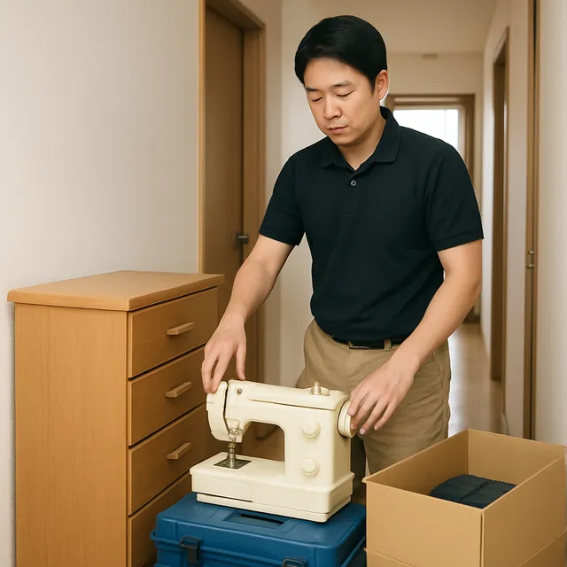 足立区でチェスト・ミシン・電動工具を確認する出張買取の事例イメージ