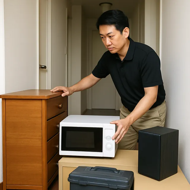 鴻巣市で学習机・チェスト・自転車を確認する出張買取の事例イメージ