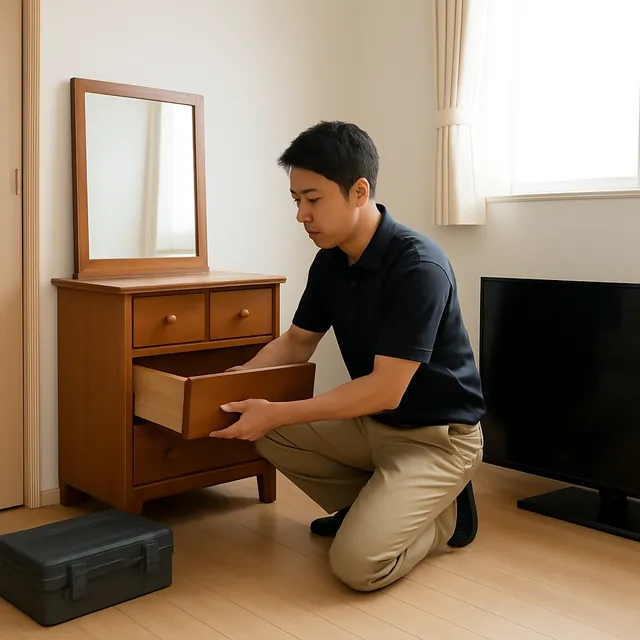 文京区でドレッサー・有機ELテレビ・スピーカーを確認する出張買取の事例イメージ