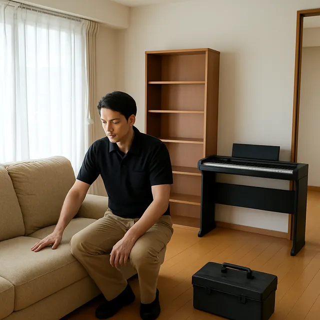 さいたま市西区で電子ピアノ・スピーカー・アンプを確認する出張買取の事例イメージ