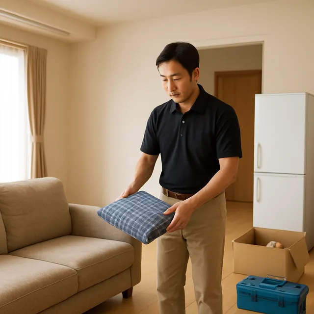 千葉市で3人掛けソファ・冷蔵庫・ホビー用品を確認する出張買取の事例イメージ