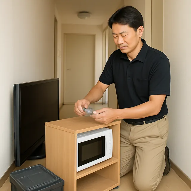 千葉市でレンジ台・液晶テレビ・腕時計を確認する出張買取の事例イメージ