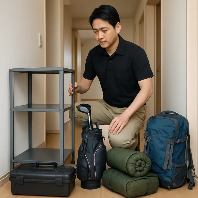 越生町でゴルフ用品・自転車・アウトドア用品を確認する出張買取の事例イメージ