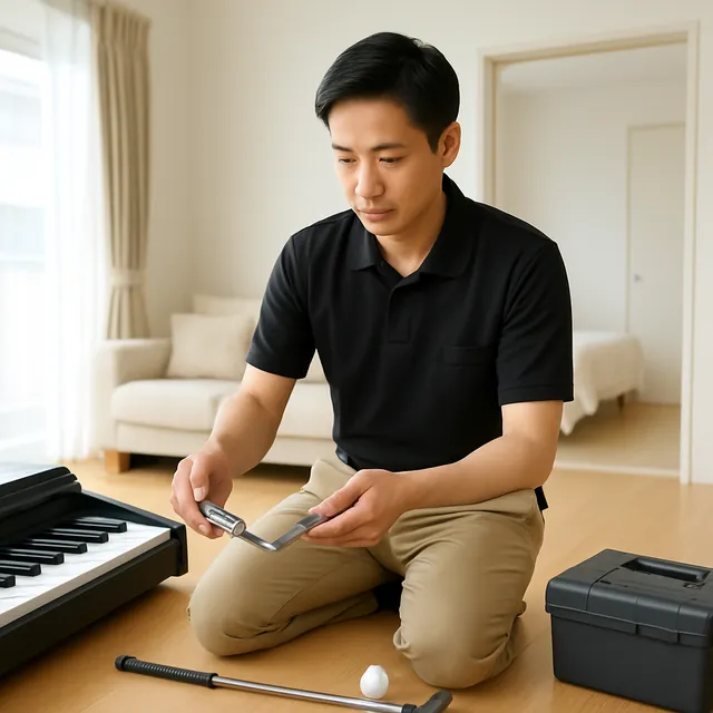 千代田区で電子ピアノ・腕時計・ゴルフ用品を確認する出張買取の事例イメージ