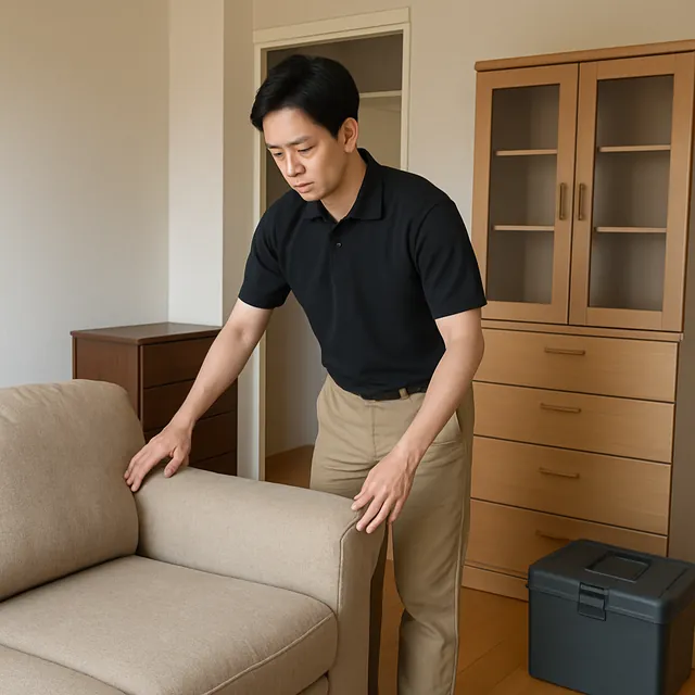 東松山市で洋服タンス・ドレッサー・チェストを確認する出張買取＋家片付けの事例イメージ