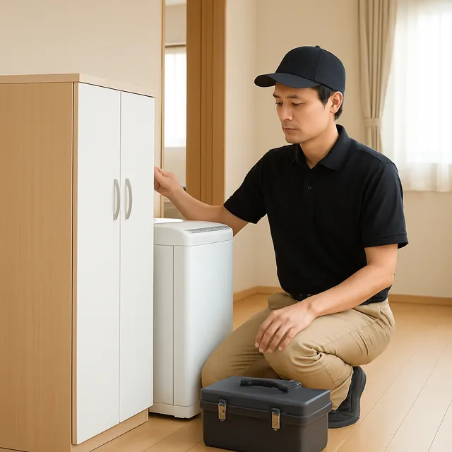 蓮田市で本棚・キャビネット・電動工具を確認する出張買取＋不用品回収の事例イメージ