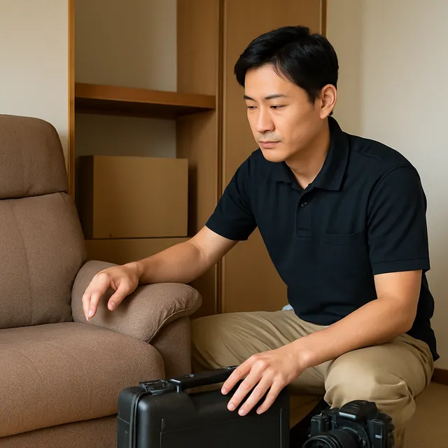 船橋市でリクライニングチェア・電動工具・カメラを確認する出張買取＋遺品整理の事例イメージ