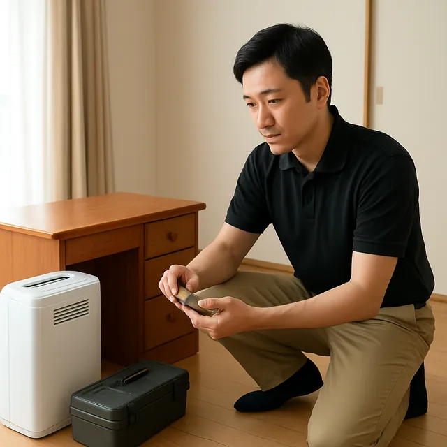 船橋市でデスク・除湿機・腕時計を確認する出張買取＋遺品整理の事例イメージ