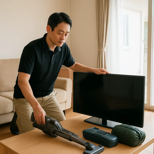 ときがわ町で有機ELテレビ・空気清浄機・掃除機を確認する出張買取の事例イメージ