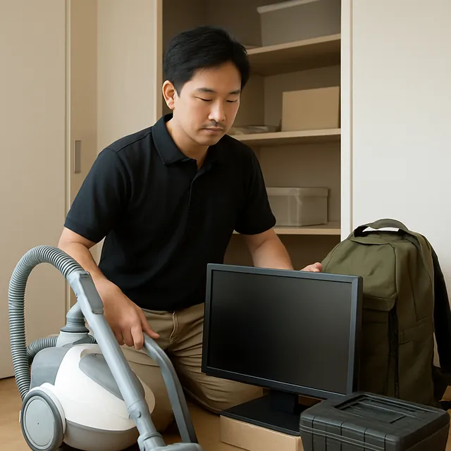 さいたま市西区で電動工具・工具箱・アウトドア用品を確認する出張買取＋家片付けの事例イメージ