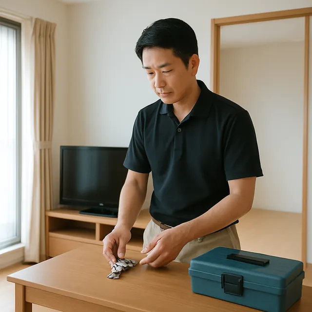 市川市でデスク・腕時計・工具箱を確認する出張買取の事例イメージ