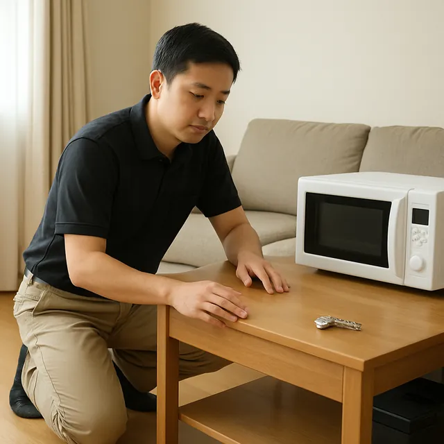 板橋区で学習机・オーブンレンジ・腕時計を確認する出張買取の事例イメージ