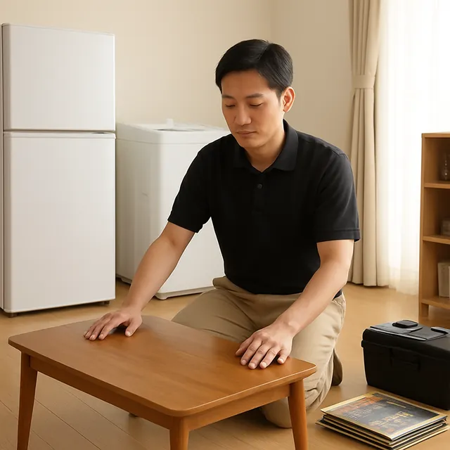 板橋区でローテーブル・ホビー用品・レコードを確認する出張買取＋遺品整理の事例イメージ