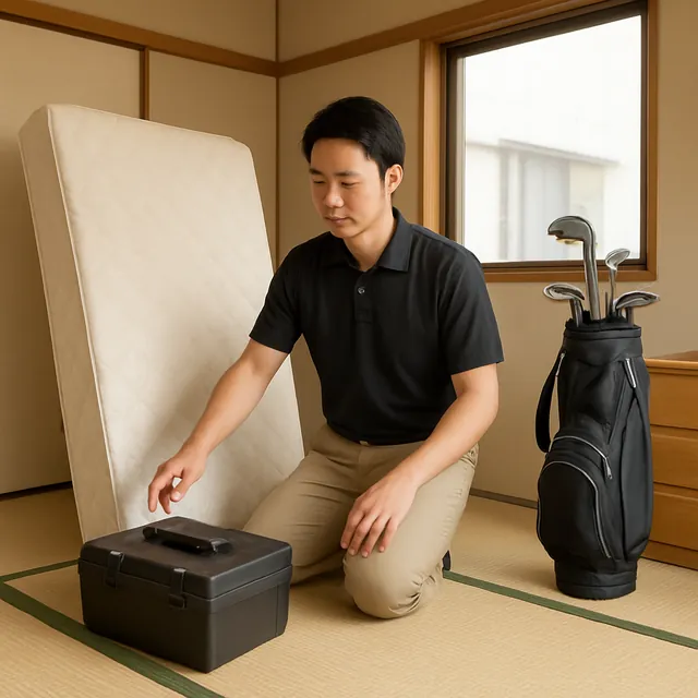 柏市でマットレス・電動工具・ゴルフ用品を確認する出張買取＋引越しの事例イメージ