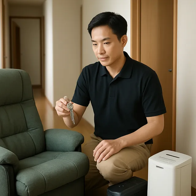 葛飾区でリクライニングチェア・除湿機・腕時計を確認する出張買取＋家片付けの事例イメージ