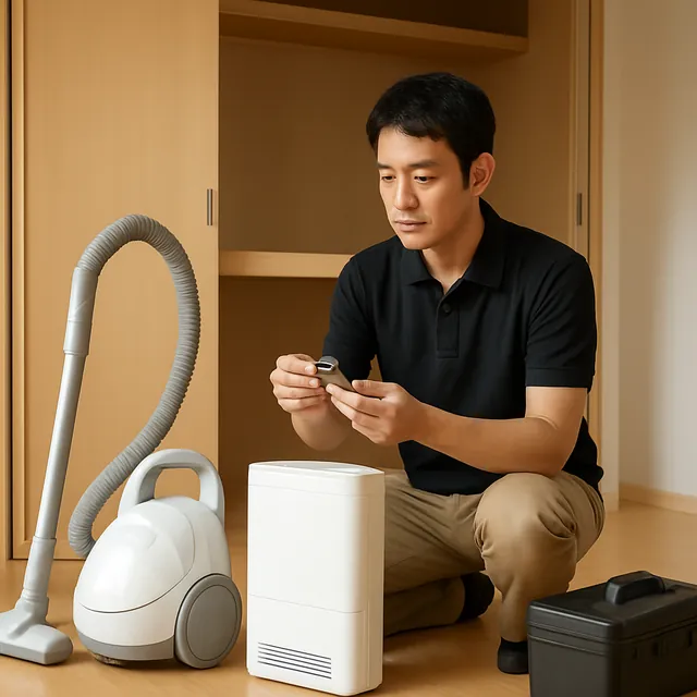 葛飾区で掃除機・除湿機・腕時計を確認する出張買取＋不用品回収の事例イメージ
