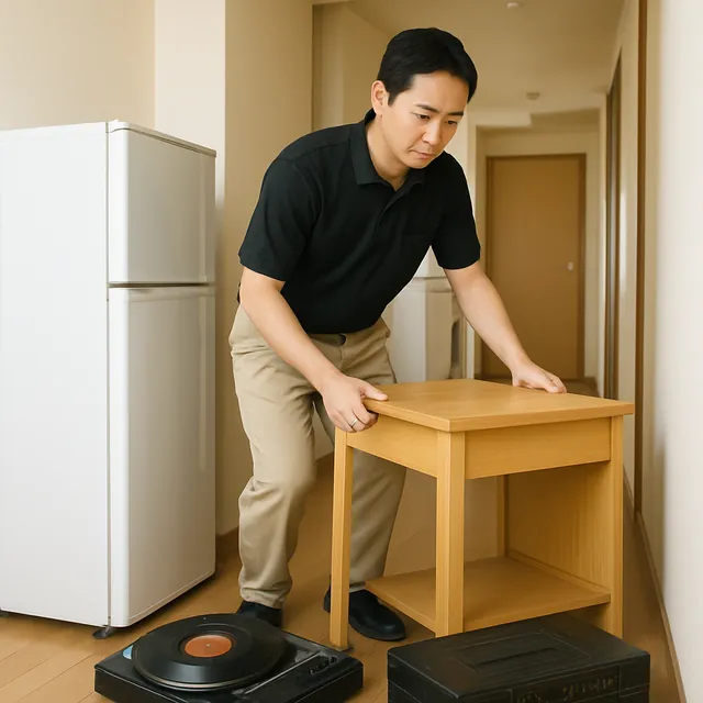 北区で学習机・アンプ・レコードを確認する出張買取＋引越しの事例イメージ