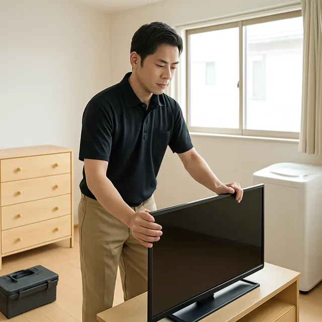 越谷市でチェスト・テレビボード・縦型洗濯機を確認する出張買取の事例イメージ