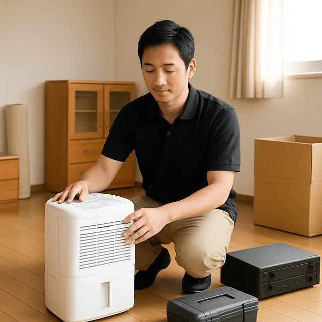 目黒区で除湿機・アンプ・電動工具を確認する出張買取＋遺品整理の事例イメージ