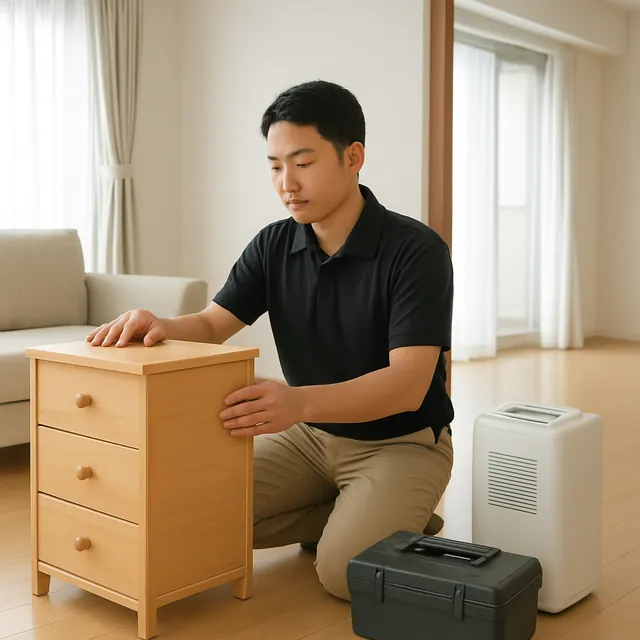 成田市でチェスト・除湿機・工具箱を確認する出張買取＋家片付けの事例イメージ