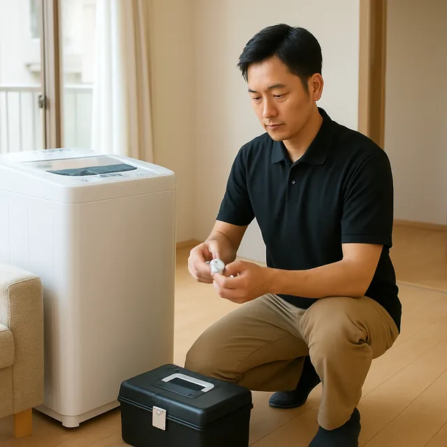 野田市で縦型洗濯機・腕時計・工具箱を確認する出張買取＋家片付けの事例イメージ