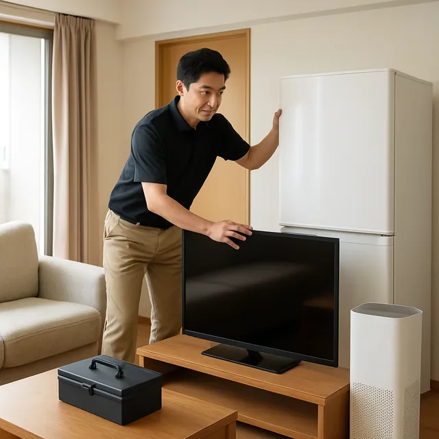 小田原市で冷蔵庫・有機ELテレビ・空気清浄機を確認する出張買取の事例イメージ