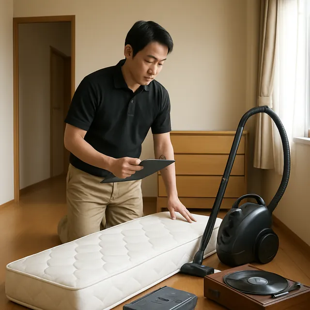 小田原市でマットレス・掃除機・レコードを確認する出張買取＋家片付けの事例イメージ
