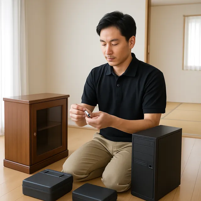 越生町でカメラ・腕時計・パソコンを確認する出張買取の事例イメージ