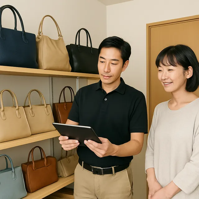 木更津市でブランドバッグ・財布・スカーフを確認する出張買取の事例イメージ