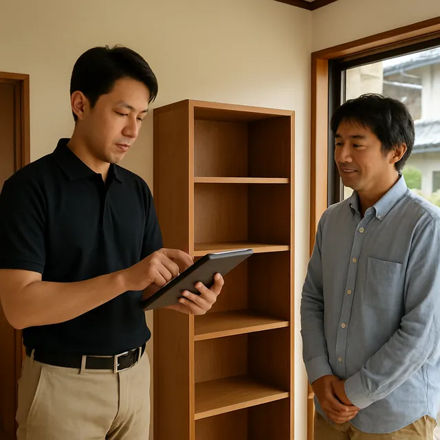 鎌ケ谷市で本棚・カラーボックス・文庫本を確認する出張買取の事例イメージ
