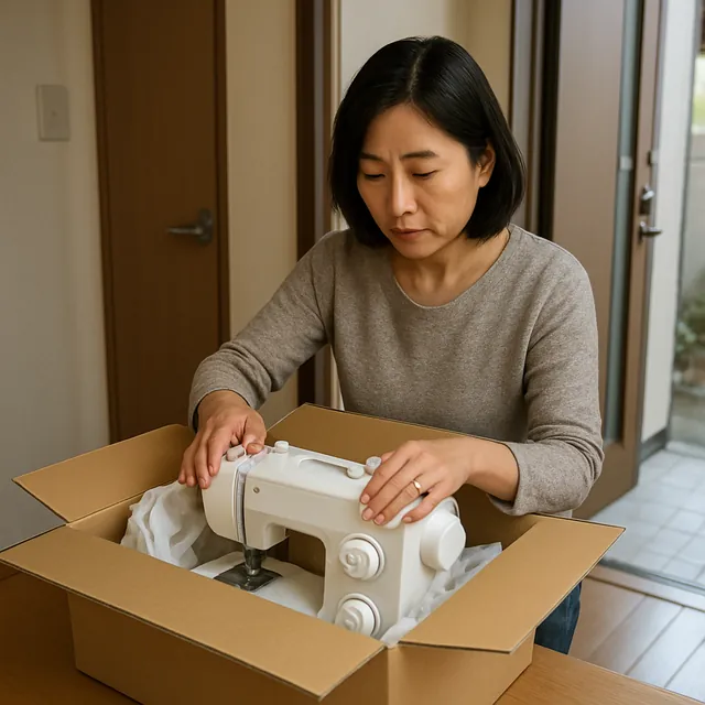 藤沢市でミシン・裁縫箱・ロックミシン用の糸を確認する宅配買取の事例イメージ