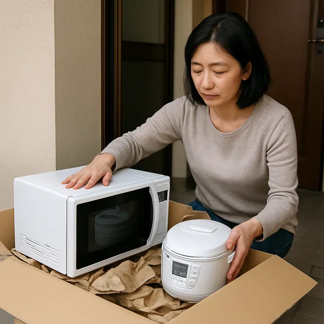 藤沢市で電子レンジ・炊飯器・トースターを確認する宅配買取の事例イメージ