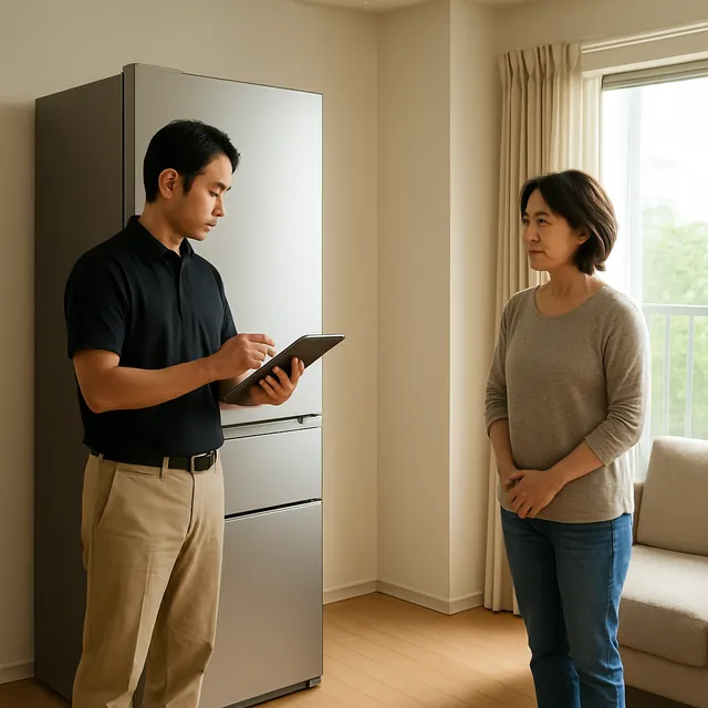目黒区で冷蔵庫・電子レンジ・オーブントースターを確認する出張買取の事例イメージ