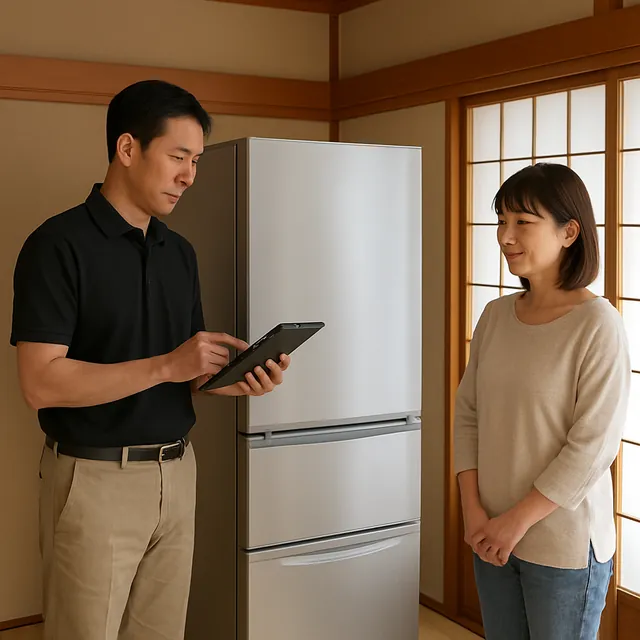 船橋市で冷蔵庫・食品ワゴン・冷凍庫を確認する出張買取の事例イメージ