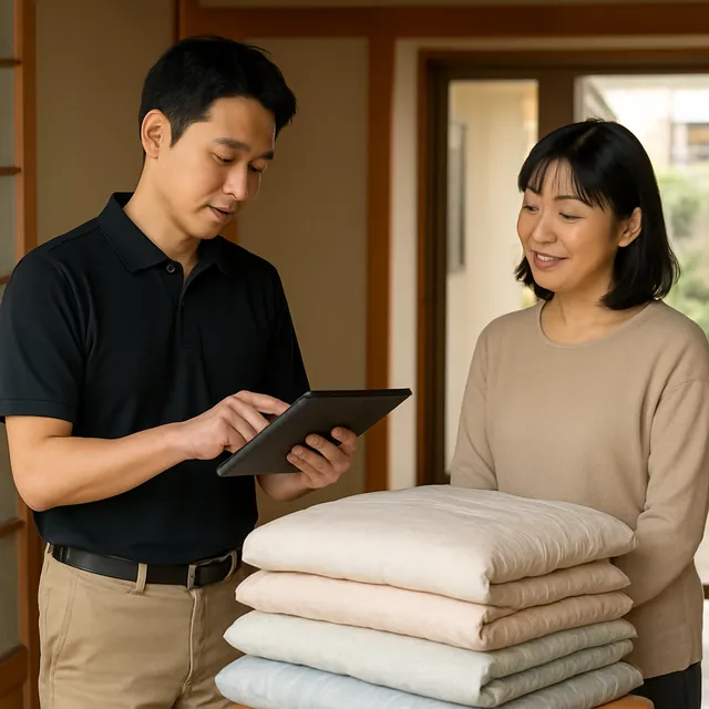 和光市で布団・毛布・枕を確認する出張買取の事例イメージ
