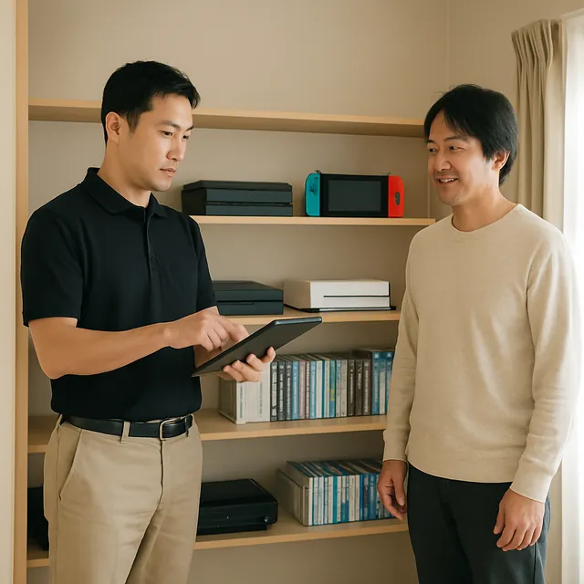 品川区でゲーム機・ソフト・コントローラーを確認する出張買取の事例イメージ