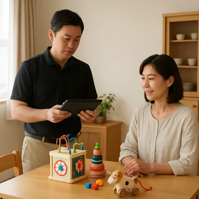 浦安市で子ども用の収納棚・おもちゃ・子ども用の椅子を確認する出張買取の事例イメージ