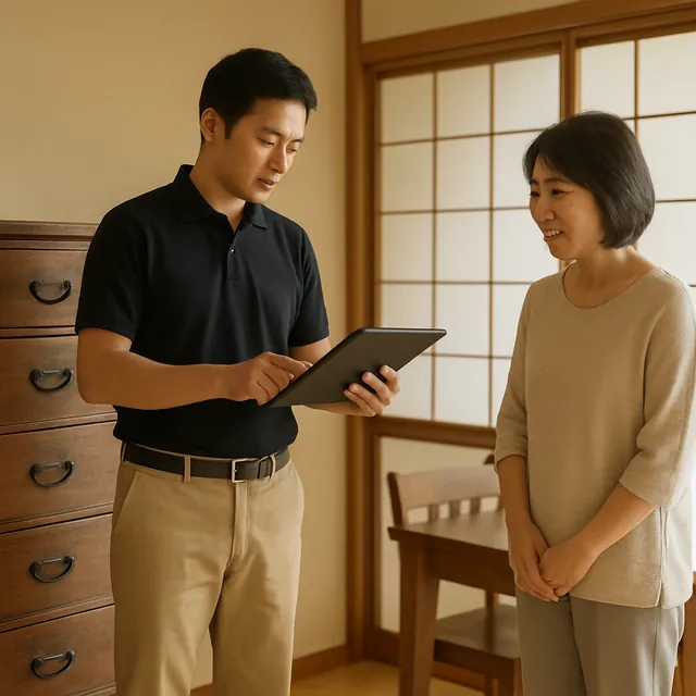 鎌ケ谷市でタンス・衣装箱・整理だんすを確認する出張買取の事例イメージ