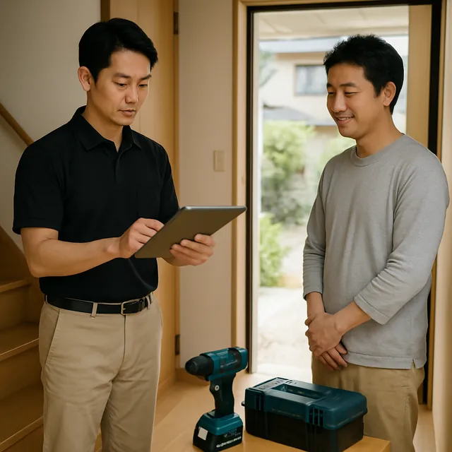 小金井市で電動ドリル・電動のこぎり・工具箱を確認する出張買取の事例イメージ