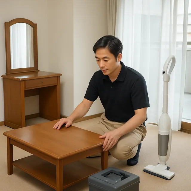 伊奈町でマットレス・掃除機・ローテーブルを確認する出張買取＋家片付けの事例イメージ