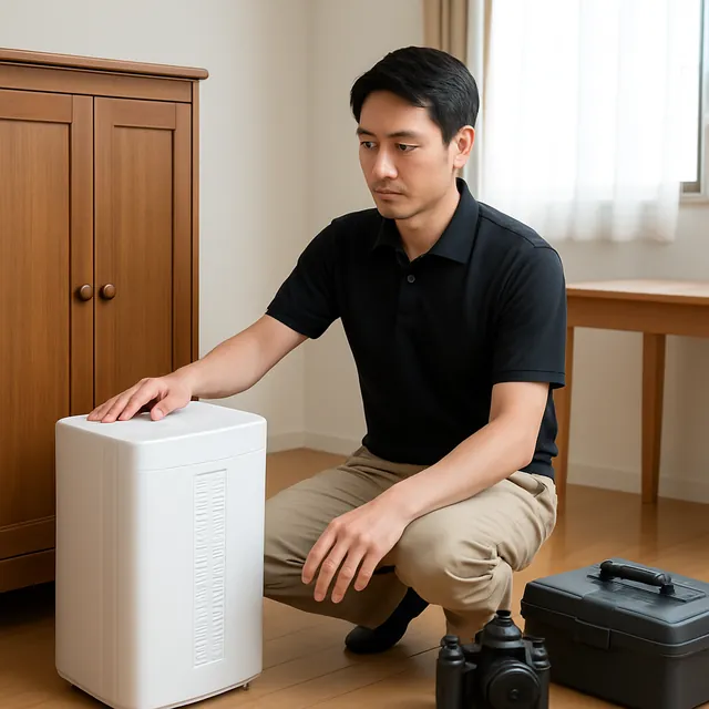 さいたま市中央区で洋服タンス・空気清浄機・カメラを確認する出張買取＋不用品回収の事例イメージ