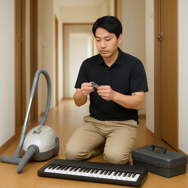 さいたま市北区で掃除機・電子ピアノ・腕時計を確認する出張買取の事例イメージ