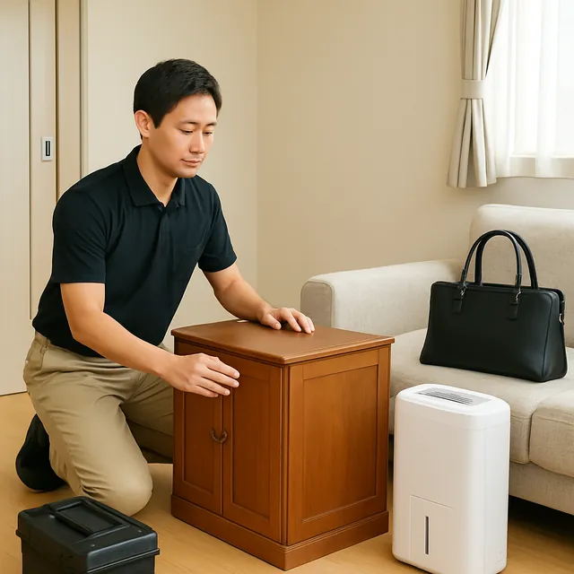 さいたま市大宮区でキャビネット・除湿機・ブランドバッグを確認する出張買取の事例イメージ