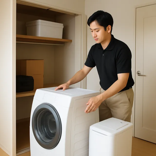 さいたま市大宮区でドラム式洗濯機・除湿機・プリンターを確認する出張買取＋家片付けの事例イメージ
