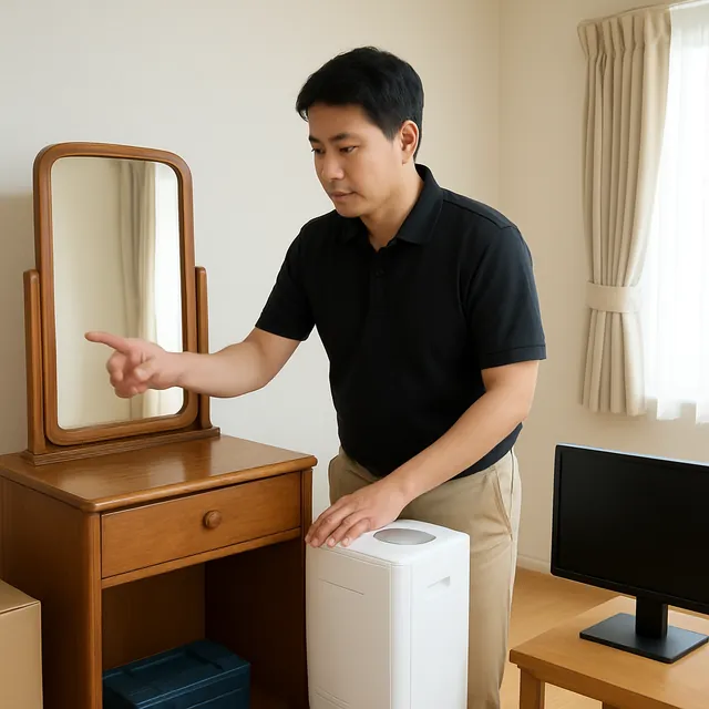さいたま市桜区でドレッサー・除湿機・モニターを確認する出張買取＋遺品整理の事例イメージ